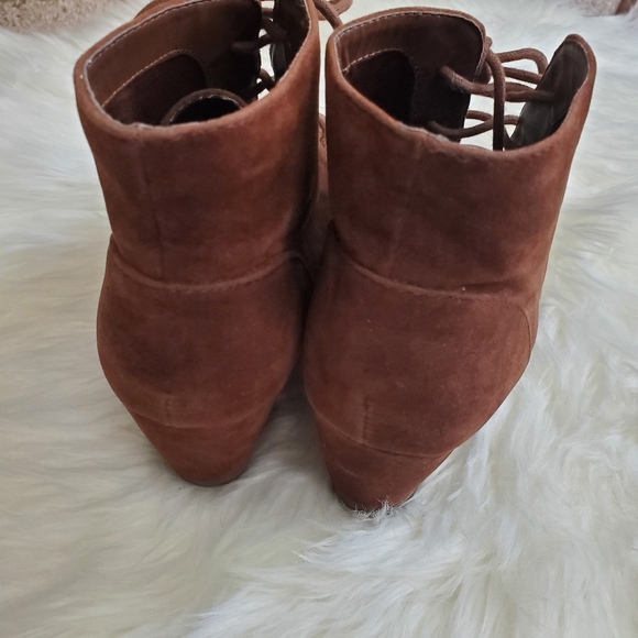 Madden Girl Doman Suede Wedge Booties - Picture 7 of 11